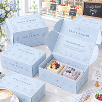 Boîtes à gâteaux en papier personnalisées recyclables avec impression recto-verso, emballage pour gâteaux