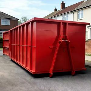 Kontainer Hook Lift Galvanis Celup Panas Baja A210 <span class=keywords><strong>Heavy</strong></span> Duty untuk Logam Bekas Industri - Product Image 4