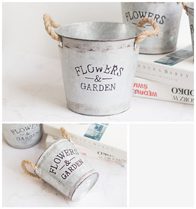 Commercio all'ingrosso creativo vasi da fiori Design piccolo metallo piante succulente vaso di fiori <span class=keywords><strong>in</strong></span> <span class=keywords><strong>ferro</strong></span> porta secchi - Product Image 3