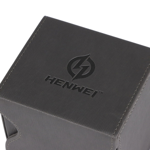 Caja de Almacenamiento de Cartas Coleccionables de PU con Diseño Elegante, Compartimentos Separados y Solapa, Personalizable OEM - Product Image 6