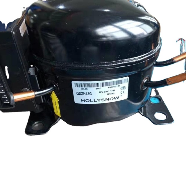 QDZH50G R134a DC 12V Compressor 163W Dual Inverter AC Fridge Compressor Refrigerator Parts