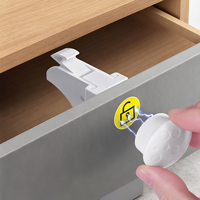 Verrou de sécurité magnétique invisible pour armoire, sans perçage, avec clé magnétique pour la protection des tiroirs et des placards à la maison