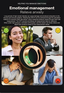 แหวนสมาร์ทสุขภาพและฟิตเนสสแตนเลสสตีลทนทาน ชาร์จไร้สาย ควบคุมผ่านแอป ติดตามการนอนหลับ วัดออกซิเจนในเลือด มาตรฐานกันน้ำ IP68 - Product Image 4