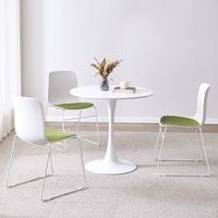 Ensembles table et chaises en pierre de roche nordique de luxe léger pour négociations, bureaux de vente, espaces décontractés professionnels et réceptions