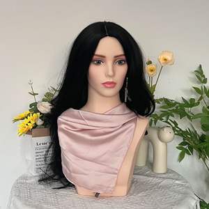 <span class=keywords><strong>Tête</strong></span> de <span class=keywords><strong>mannequin</strong></span> réaliste en PVC rotative et détachable MCY, grande taille, avec support pour collier et boucles d'oreilles, support pour perruque, moule d'affichage - Product Image 3