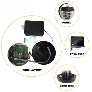 JN022 High Security Cerradura Fechadura Digital Electronic Fingerprint <strong>Safe</strong> <strong>Lock</strong> <strong>with</strong> Metal <strong>Keypad</strong> Swing Bolt for Vault/ <strong>Safes</strong> - Product Image 4