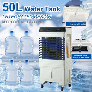مبرد هواء يعمل بالطاقة الشمسية سعة 50 لتر مع صندوق ثلج، مبرد هواء تبخيري ومرطب يعمل بالتيار المتردد/المستمر للاستخدام الخارجي - Product Image 4