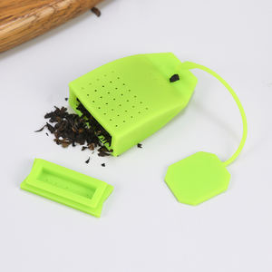 Filtre réutilisable résistant à la chaleur de boule de thé d'infuseur de thé de silicone formé mignon pour les feuilles mobiles ou la <span class=keywords><strong>tisane</strong></span> - Product Image 5