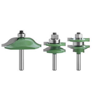 Juego de fresas de estilo occidental con vástago de 8 mm y puntas de carburo para máquinas de carpintería - Product Image 4