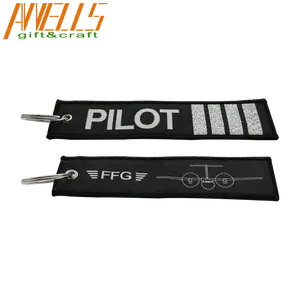 Nhà Máy Tùy Chỉnh Dệt Key Fob Chuỗi Dây Đeo Không Có Tối Thiểu Trung Quốc Số Lượng Lớn Trong Cá Nhân Poly Bag 25 Mét Vòng Lớn + Lỗ Gắn Twill Nền 2C - Product Image 4