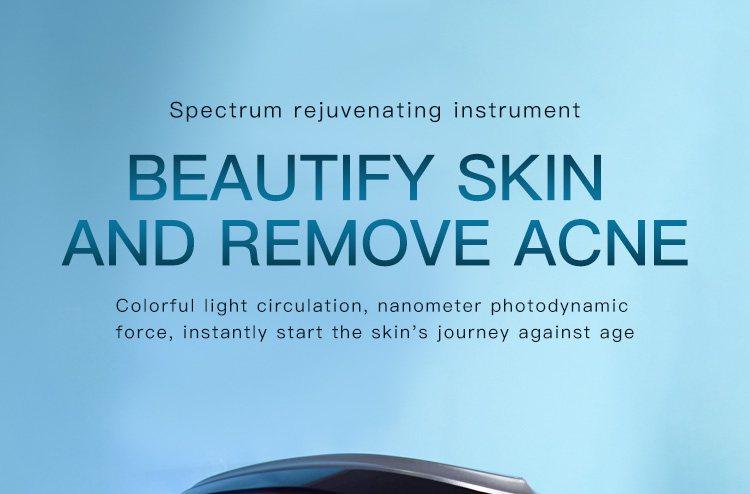 New 7 Color Skin Tightening Nano Spray Facial Panel Face Mask PDT LED Light Therapy Device With Steamer