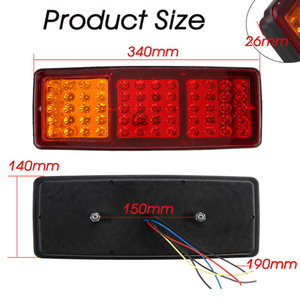 Nouveau produit phare : Feux arrière de voiture/camion 15W 12V 60 LED – Feux stop, clignotants, feux de recul – Pièces de rechange avec garantie de 2 ans - Product Image 2
