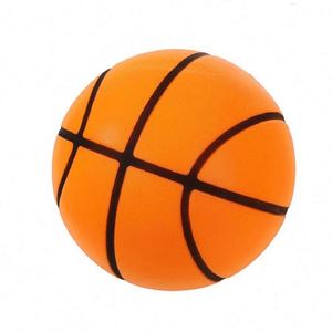 Ballon de basketball silencieux en mousse haute densité et à faible bruit pour entraînement en intérieur, prise facile, très élastique, idéal pour l'entraînement et les jeux. - Product Image 4