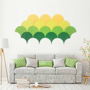Azulejos de pared acústicos de fieltro PET con forma de concha y pez de diseño moderno, decoración de aula para habitación de niños absorbente de sonido Akupanel - Product Image 1