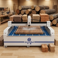 Machine de découpe CNC à jet d'eau 380V avec cœur PLC spécialisé et répétabilité de 0,001 mm pour la découpe du bois, du bois franc et des articles en bois