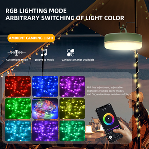 Portable Lamp Hanging Multifonction Solar Rechargeable <b>Led</b> Camping Emergency <b>Lights</b> for Camping Fishing Hiking 618 Portable Lamp - Product Image 4