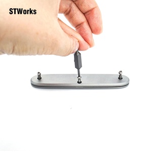 Alliage de titane fabriqué en Chine gr5 surface sablée argent balances de manche de <span class=keywords><strong>couteau</strong></span> de l'armée <span class=keywords><strong>suisse</strong></span> - Product Image 4