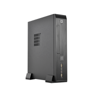 Mini ITX-Funda de ordenador de escritorio delgada personalizada, estuche de aluminio para oficina, chasis de placa base itx