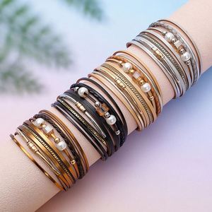 Bracelet en cuir bohème personnalisé – Conception légère, cadeau de vacances pour femme, renforcé en acier, original – Idéal pour les grossistes - Product Image 4
