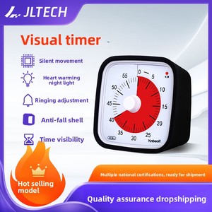 Công cụ quản lý thời gian im lặng 60 phút đồng hồ đếm ngược hẹn giờ trực quan với vỏ bảo vệ cho trẻ em và người lớn - Product Image 5