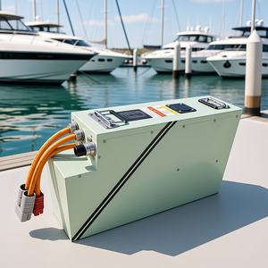 Литий-железо-фосфатный (LiFePO4) аккумулятор 51.2В 200Ач для морского применения: для троллинговых моторов, электрических подвесных лодочных моторов, носовых подруливающих устройств. Высокотоковый, водонепроницаемый. - Product Image 1