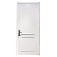 Vente en gros d'usine Portes de chambre à coucher Conception moderne de porte simple d'entrée en bois Portes d'entrée en bois