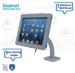 Metall Wand halterung Desk Stand Case für iPad 2/3/4/5/Air/Pro Full Motion Winkel Tablet PC Lock Holder Halterung Unterstützt alle Versionen - Product Image 3