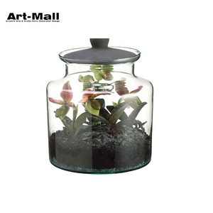Noël Chine Fabricant Micro Paysage Écologique Élégant Pot En Verre Rond - Product Image 1