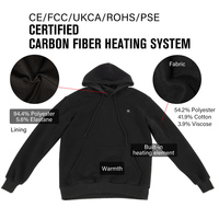 Pull à capuche chauffant personnalisé de haute qualité pour femmes et hommes