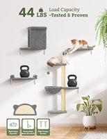 Étagère et hamac à gratter pour chat en bois et sisal écologiques, à fixer au mur, avec emballage en carton – Vente en gros