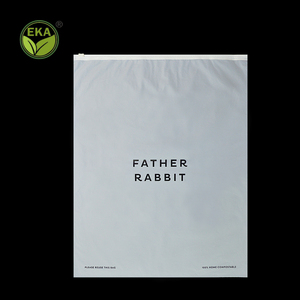 Custom logo Printing Cornstarch PLA CPE Biodegradable Compostable Frosted Ziplock Zipper Bag for Clothing Packing