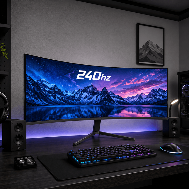 Bulk Order OEM ODM 49 Inch Curved 240Hz 1ms IPS 4K DQHD 120Hz 4K Monitor Curved Ultrawide Gaming Monitor for PC Gaming