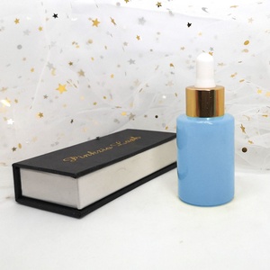 50ml Luxury Body Oil Skin Care Packaging Pink Frosted Glass Bottles with Customized Drawer Paper <b>Box</b> Screen Printed OEM/ODM - Product Image 3