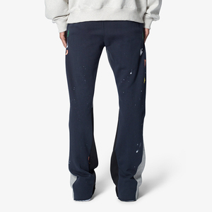 <span class=keywords><strong>Pantalones</strong></span> de chándal personalizados con corte ajustado y acampanado, estilo urbano, estampados, con patchwork, cintura elástica, de poliéster/algodón de alto gramaje, <span class=keywords><strong>para</strong></span> <span class=keywords><strong>hombre</strong></span> - Product Image 4