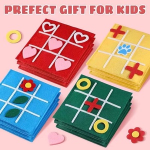 Nuovo feltro Mini Jiugongge Tic Word <span class=keywords><strong>Puzzle</strong></span> per bambini educazione precoce gioco da tavolo all'ingrosso libri illustrati - Product Image 5