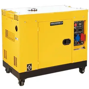 380V 400V 1 phase 3 phase soundproof diesel generator price Air-cooled silent diesel generator 15kW for home backup