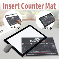 Tapis de comptoir A3/A4 résistant à l'usure, tapis de bureau résistant à l'eau adapté à un usage quotidien au comptoir d'accueil d'un atelier de réparation automobile
