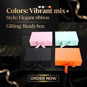 Caixa de Doces Estilo Moderno - Embalagem Dobrável com Tampa Magnética Estilo Quebra-Cabeça para Itens de Presente de Natal Elegantes e Sofisticados - Product Image 2