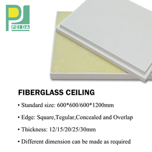 Panneaux de <span class=keywords><strong>plafond</strong></span> acoustiques de panneau de fibre de verre 2x2 avec le matériel acoustique de terme pour le <span class=keywords><strong>plafond</strong></span> - Product Image 4