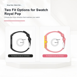 Correa de silicona de liberación rápida para reloj, correa deportiva de repuesto para Swatch Royal POP X <span class=keywords><strong>Audemars</strong></span> <span class=keywords><strong>Piguet</strong></span> AP, correa para reloj de bolsillo - Product Image 6