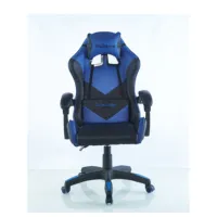 Chaise de jeu contemporaine Boucle en cuir synthétique blanc ivoire