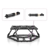 Plateformes de simulation de mouvement Swarm Drone avec systèmes de stabilisation de tourelle à 6 DOF avec moteur central et composants PLC