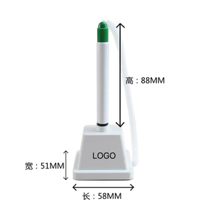 Bolígrafo de Lujo para Regalos Promocionales IStapromo, Bolígrafo de Escritorio de Plástico con Cadena, Base Blanca, Soporte de Escritorio, Soporte Seguro para Bolígrafo - Product Image 6