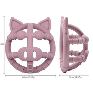 Jouet sensoriel en Silicone, moule personnalisé, prix Direct d'usine, amusant, bébé, cochon rose, sucette douce, sensoriel - Product Image 1