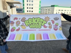 In kỹ thuật số tùy chỉnh treo dọc biểu ngữ 2x3ft vải cờ cho cửa hàng cắt tóc, Salon & Spa - Product Image 3