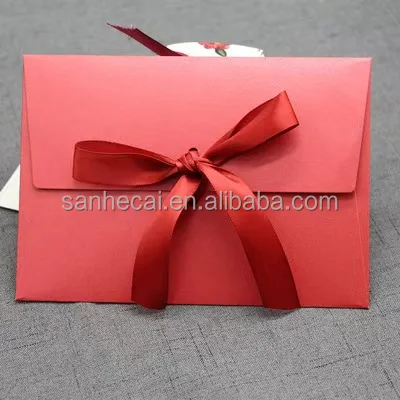 Luxury Gift Envelopes Folding Design-Embossed Washable Recyclable Kraft Paper Packaging Custom Logo/Graphic Design Printing