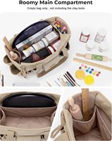Tas Alat Multi-saku Kustom untuk Perlengkapan Seni Patung Tanah Liat, Penyimpanan Artis Portabel untuk Studio, Luar Ruangan & Perjalanan