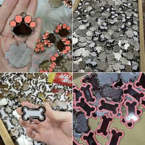 Großhandel Sublimation Blank Printer Eloxierte Custom Halskette Metall Knochen förmige Blank Chain Hunde marke - Product Image 5