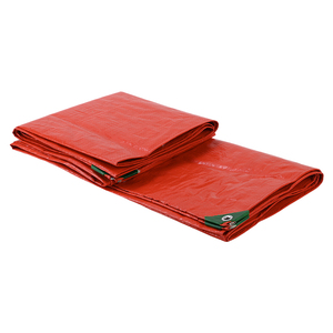 Reinforced PE Tarpaulin Poly Tarp Fabric <strong>Red</strong> PE Tarpaulin <strong>Material</strong> for Truck Covering - Product Image 3