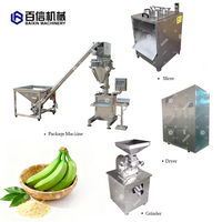 Voedselmachines Weegbree Poederverwerkingslijn Bananenweegbree Meelpoedermachines Productielijn